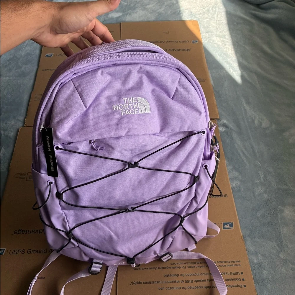 The North Face Women's Borealis Backpack Purple Lilac Lavender One Size NWT $99 - Picture 3 of 10